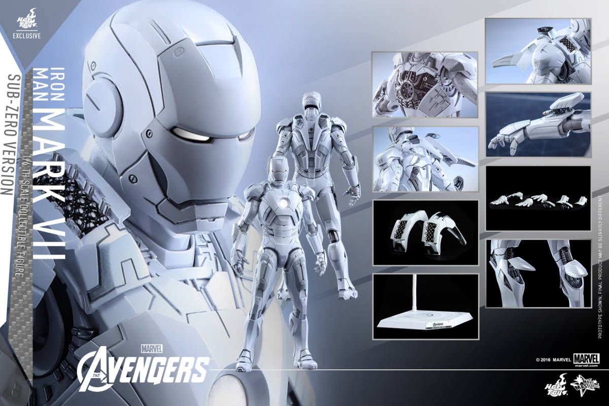 ホットトイズ MMS329『アベンジャーズ』アイアンマン・マーク7(サブゼロ版 )