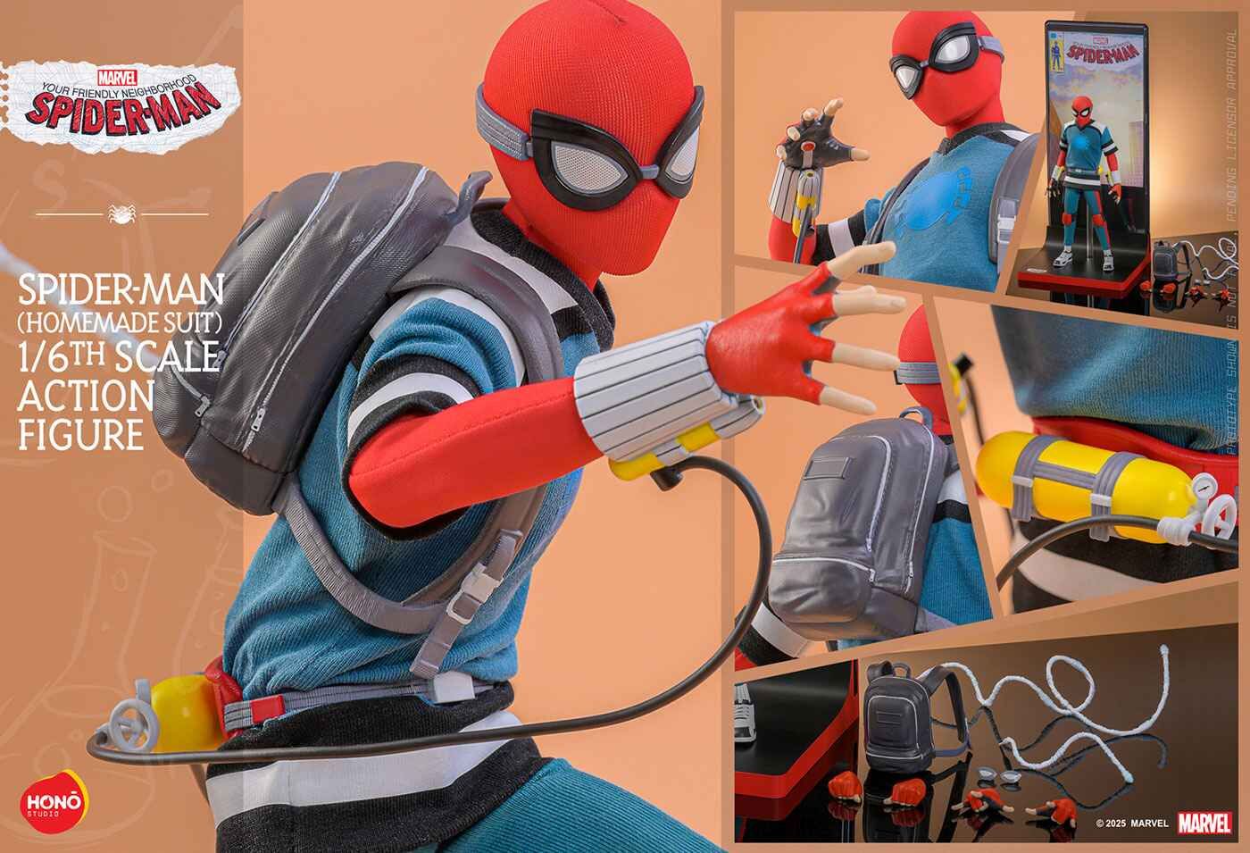 ホットトイズ X【炎スタジオ】HS-07スパイダーマン(ホームメイド・スーツ)