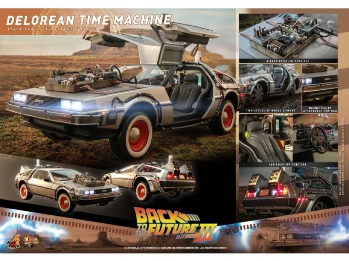 ホットトイズ MMS738『バック・トゥ・ザ・フューチャー PART3』 デロリアン・タイムマシン