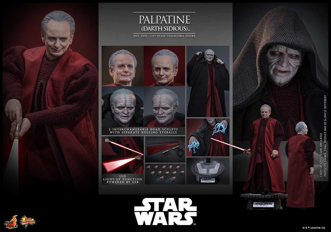 ホットトイズMMS805 『スター・ウォーズ エピソード3/シスの復讐』パルパティーン(ダース・シディアス)