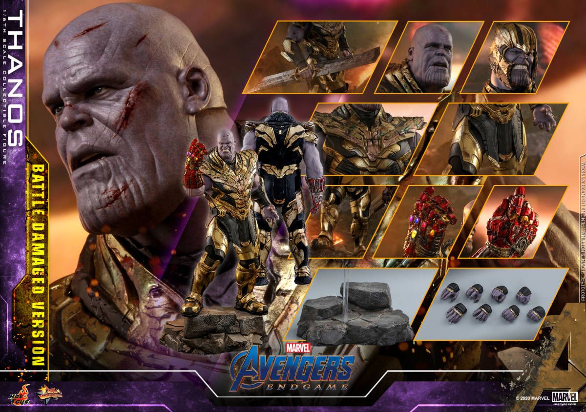 ホットトイズ MMS564 『アベンジャーズ/エンドゲーム』 サノス(バトルダメージ版)