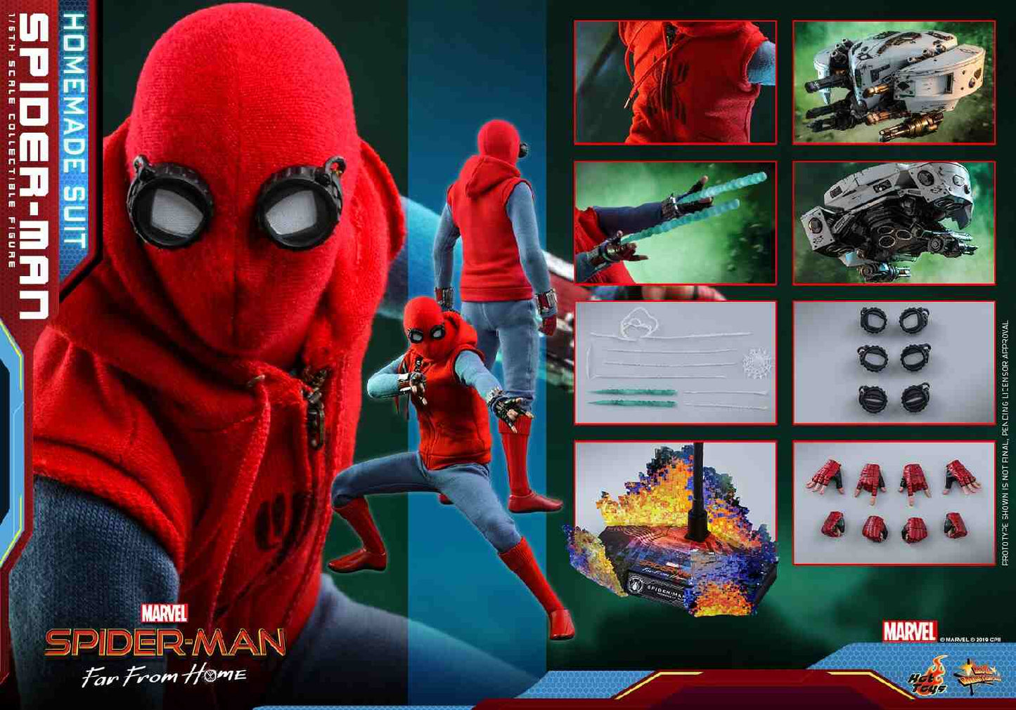 ホットトイズMMS552 『スパイダーマン:ファー・フロム・ホーム』スパイダーマン(ホームメイド・スーツ版)