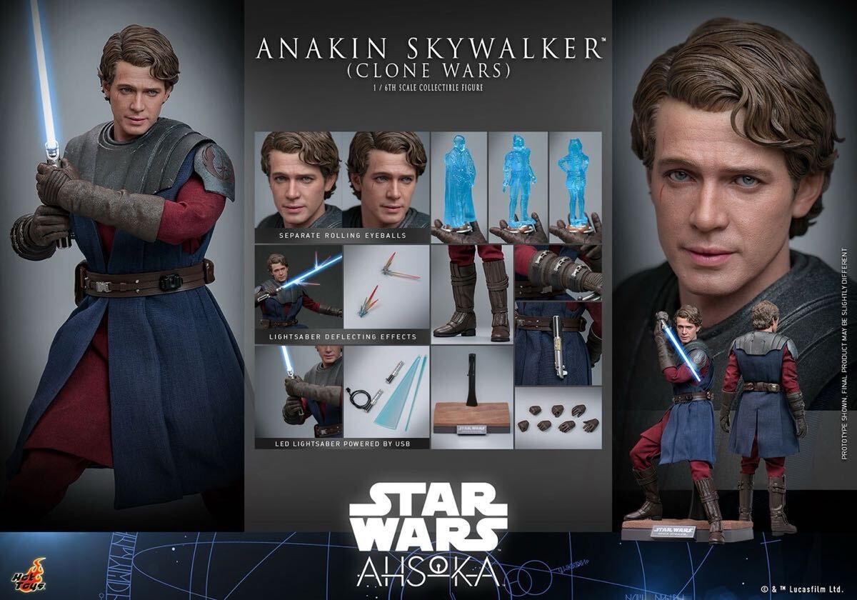 ホットトイズ TMS129 『スター・ウォーズ:アソーカ』アナキン・スカイウォーカー(クローン戦争)