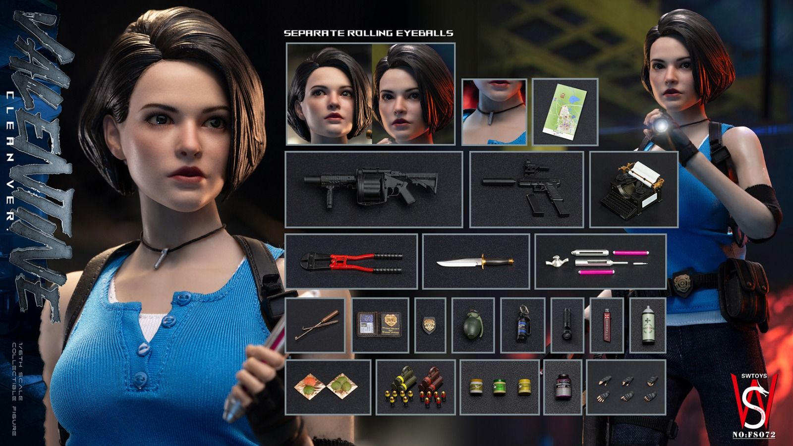 SWTOYS FS072 ジル バレンタイン – ブラザーズホビー