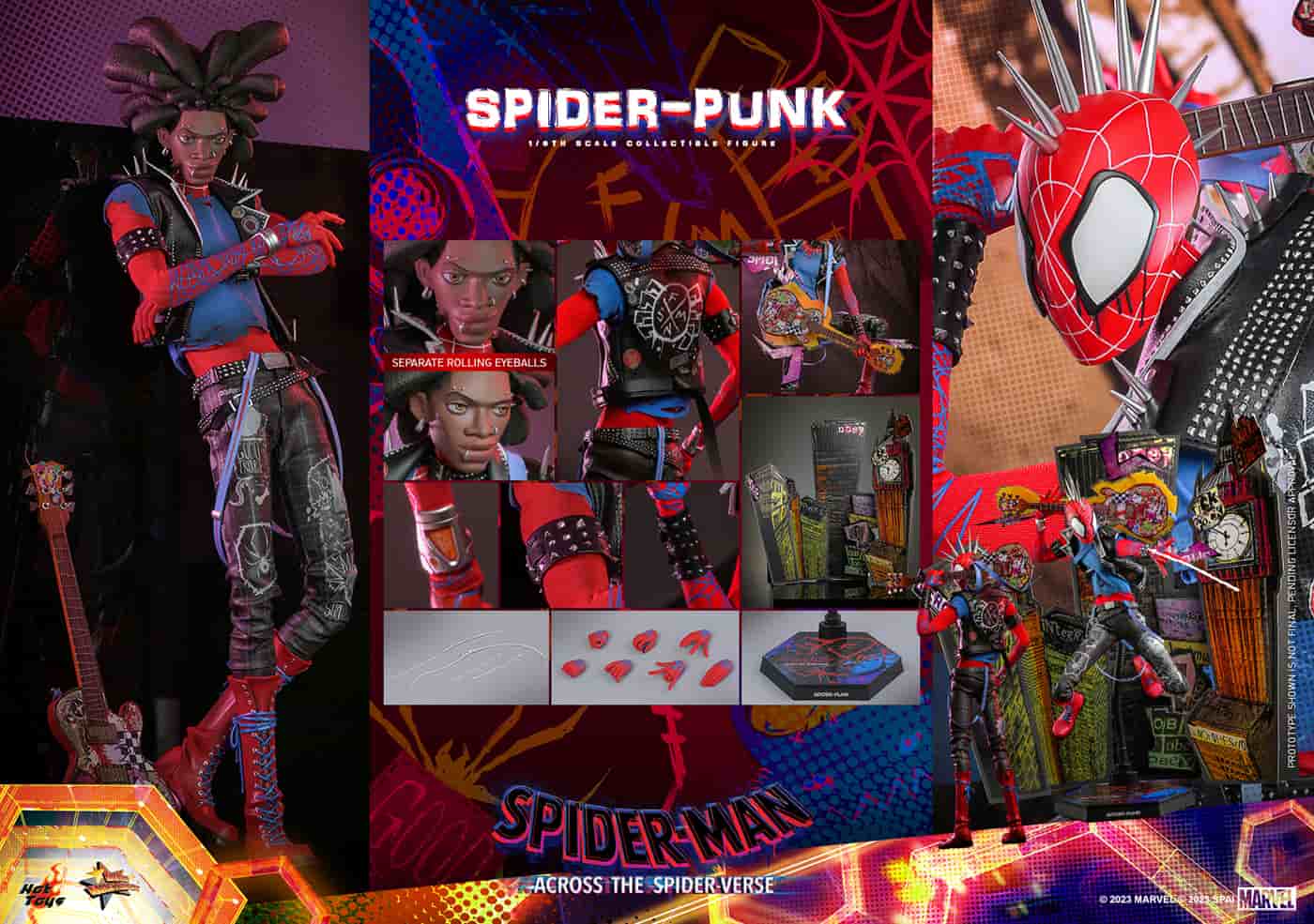 MMS726『スパイダーマン:アクロス・ザ・スパイダーバース』 1/6スケールフィギュア スパイダー・パンク