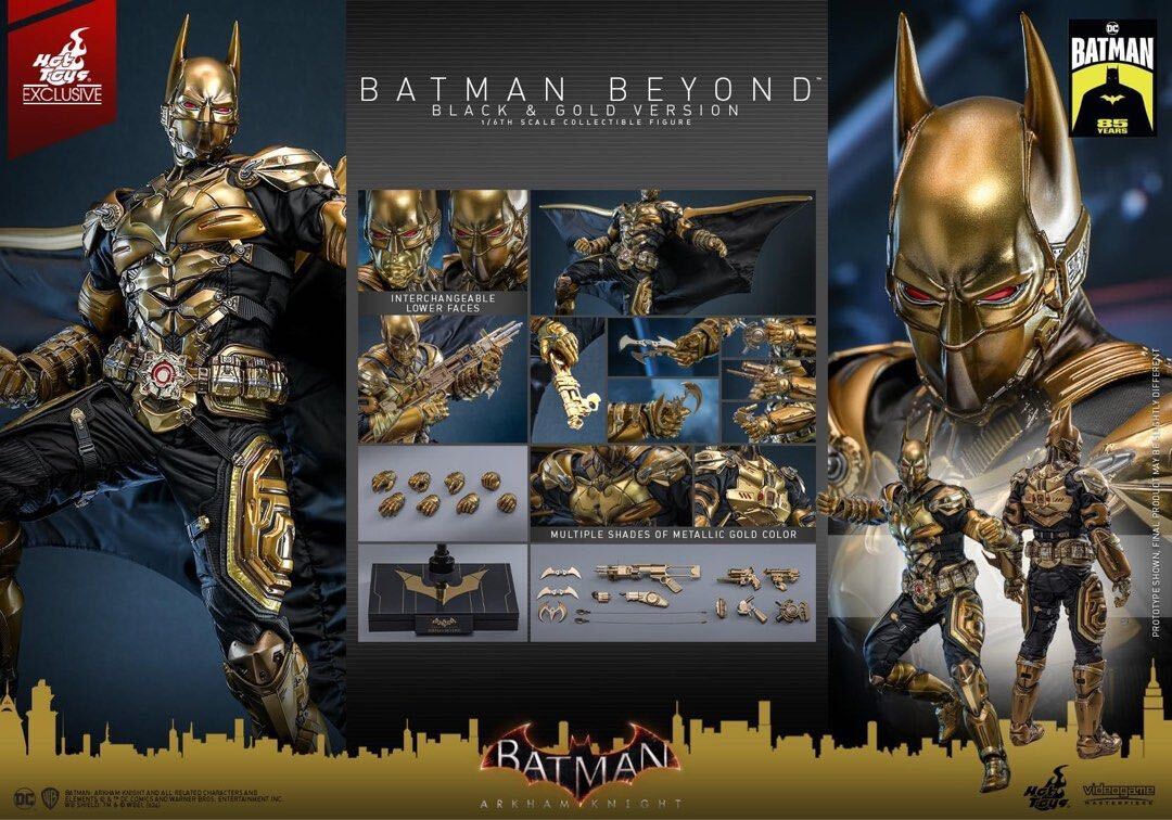 ホットトイズ VGM64 『バットマン:アーカム・ナイト』 バットマン(ザ・フューチャー/ブラック&ゴールド版)