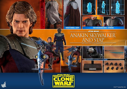 ホットトイズ TMS020b 『スター・ウォーズ：クローン・ウォーズ』アナキン・スカイウォーカー＆ＳＴＡＰ［ボーナス付き］
