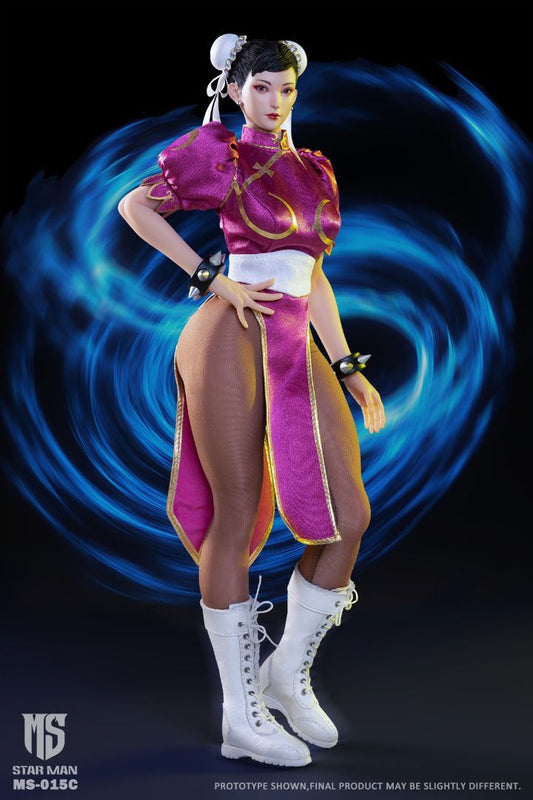 STARMAN TOYS MS-015C  Chun li  (紫）ストリートファイター