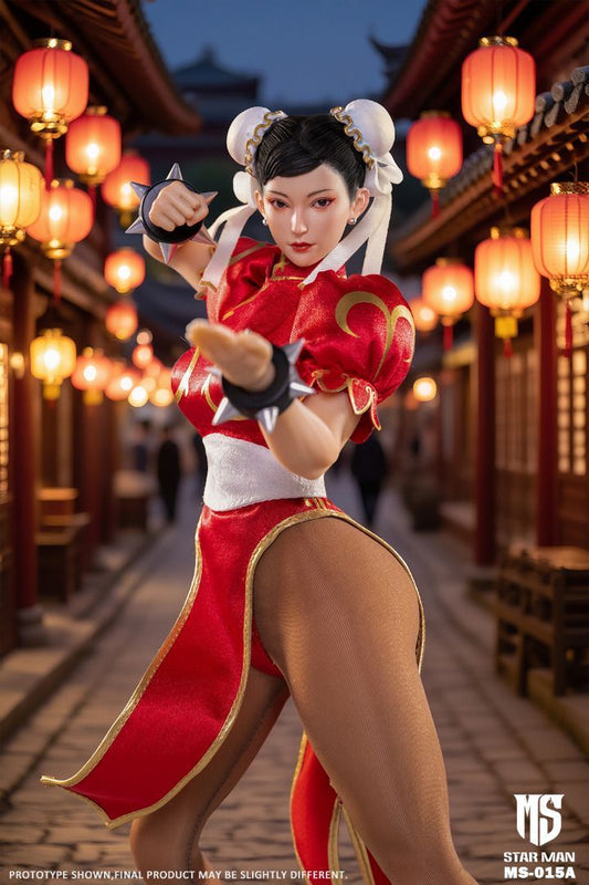 STARMAN TOYS MS-015A  Chun li  (赤）ストリートファイター
