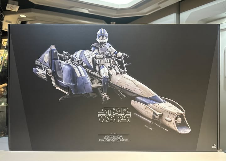 ホットトイズ TMS077ヘビーウェポン・クローン・トルーパーＢＡＲＣスピーダー １/6 フィギュア