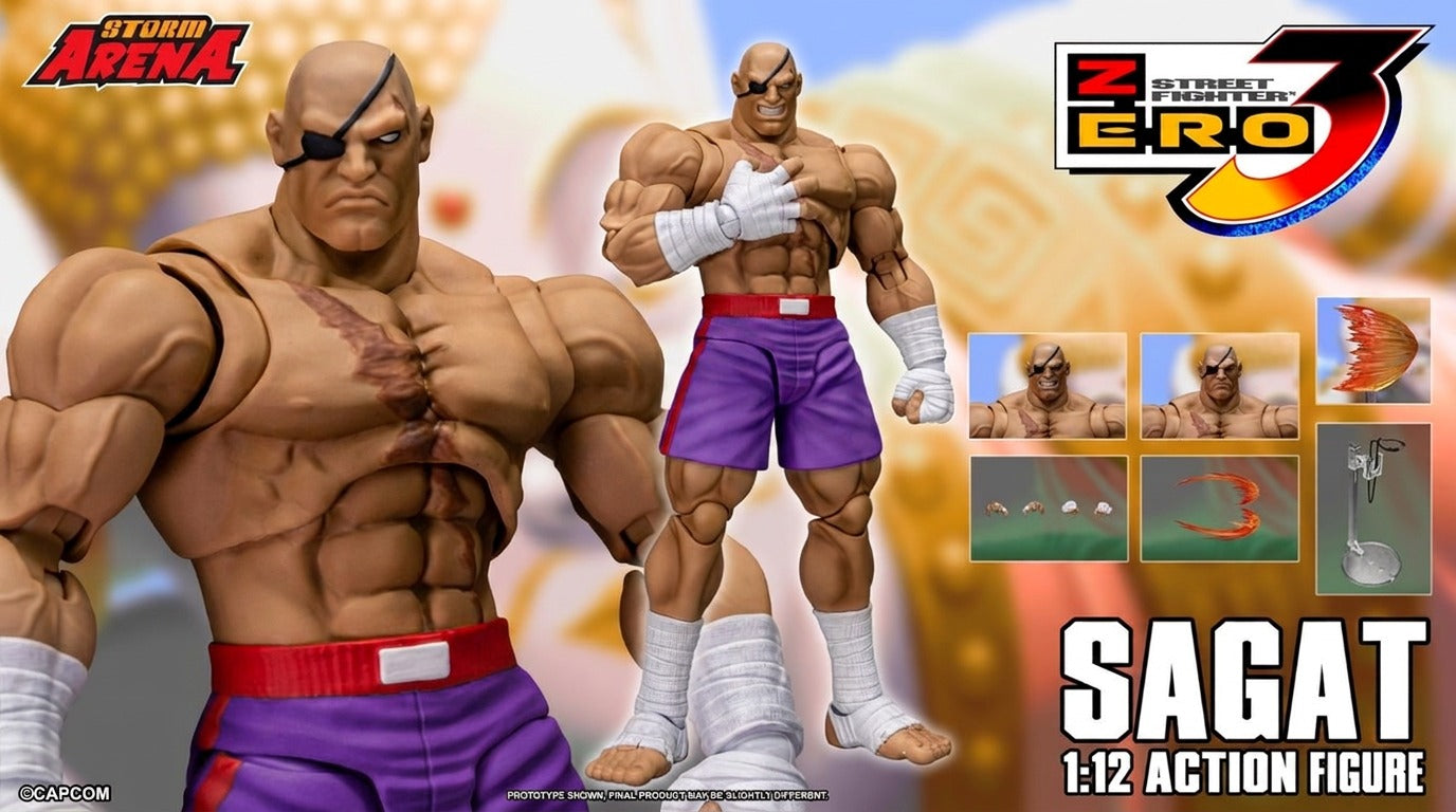 Storm Collectibles  SFSA03「ストームアリーナ」ストリートファイターZERO3 - サガット　Badboytoys  限定版 1/12フィギュア