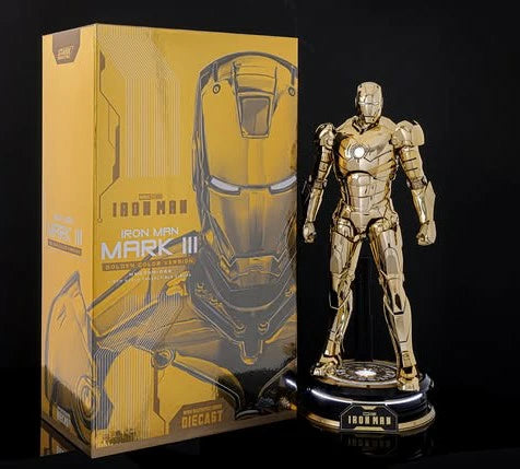 ホットトイズ MMS764D69 アイアンマン・マーク3 ゴールドカラー限定版　１/6 フィギュア